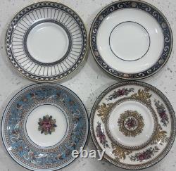 4 Wedgwood Demitasse cups/saucers Colonnade, Columbia, Florentine, Runnymede