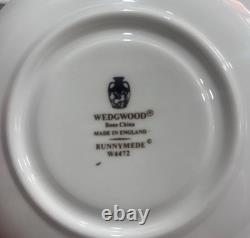 4 Wedgwood Demitasse cups/saucers Colonnade, Columbia, Florentine, Runnymede