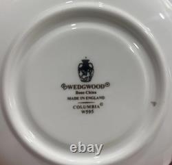 4 Wedgwood Demitasse cups/saucers Colonnade, Columbia, Florentine, Runnymede