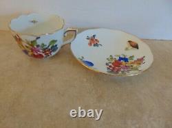 4 sets Herend Demi-Tasse Hand painted cups and saucers made in Hungary