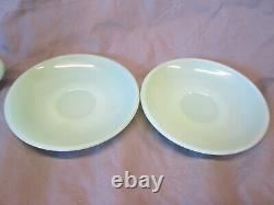 4pc Fire King Anchor Hocking Demitasse Childs Restaurant Ware Jadeite Cup Saucer