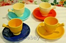 4x Sets Vintage Original Fiesta Demitasse Cups & Saucers -A Gorgeous Collection