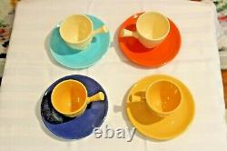 4x Sets Vintage Original Fiesta Demitasse Cups & Saucers -A Gorgeous Collection