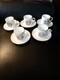 5 Royal Worcester England Fine Bone China Demitasse Cups & Saucers Excellent