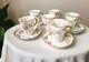5 Sets Limoges Haviland Rose Pink Yellow Flat Demitasse Cups & Saucers Schleiger