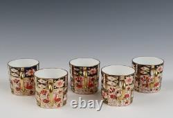 5 Sets Royal Crown Derby Imari Espresso Demitasse Cup & Saucer 2451 Traditional