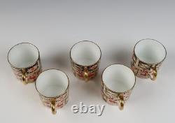 5 Sets Royal Crown Derby Imari Espresso Demitasse Cup & Saucer 2451 Traditional