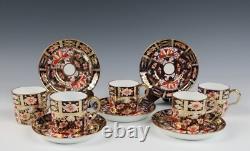 5 Sets Royal Crown Derby Imari Espresso Demitasse Cup & Saucer 2451 Traditional