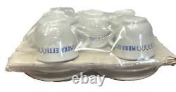 5 Vintage New in Package Moka Efti Espresso Cups Saucers ACF ITALY Demitasse