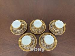 5 sets PORCELAIN BALL Cobalt Blue Demitasse Cup&Saucer H4929 1st Qty EUC 5 sets PORCELAIN BALL Cobalt Blue Demitasse Cup&Saucer H4929 1st Qty EUC