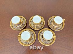 5 sets PORCELAIN BALL Cobalt Blue Demitasse Cup&Saucer H4929 1st Qty EUC 5 sets PORCELAIN BALL Cobalt Blue Demitasse Cup&Saucer H4929 1st Qty EUC