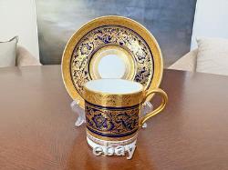 5 sets PORCELAIN BALL Cobalt Blue Demitasse Cup&Saucer H4929 1st Qty EUC 5 sets PORCELAIN BALL Cobalt Blue Demitasse Cup&Saucer H4929 1st Qty EUC