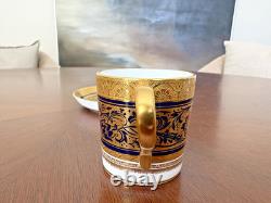 5 sets PORCELAIN BALL Cobalt Blue Demitasse Cup&Saucer H4929 1st Qty EUC 5 sets PORCELAIN BALL Cobalt Blue Demitasse Cup&Saucer H4929 1st Qty EUC