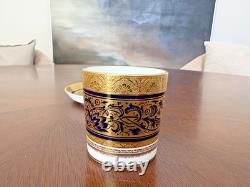 5 sets PORCELAIN BALL Cobalt Blue Demitasse Cup&Saucer H4929 1st Qty EUC 5 sets PORCELAIN BALL Cobalt Blue Demitasse Cup&Saucer H4929 1st Qty EUC