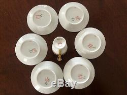 6 ANTIQUE Richard Ginori Italian Espresso Cups & Saucers Demitasse DOCCIA Italy