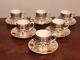 6 Abbeydale For Tiffany & Co. Porcelain Demitasse Cup & Saucers In Imperial