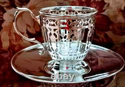 6 Antique Tiffany & Co Sterling Demitasse Cups/Saucers/Liners no Mono, Beautiful