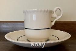 6 Copeland Spode England RARE Country Sheep Demitasse Cups & Saucers