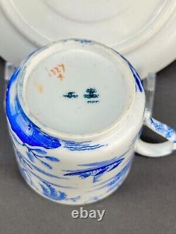 6 Copeland Spode Porcelain BLUE WILLOW 1327 Demitasse Cup & Saucer Sets c. 1898