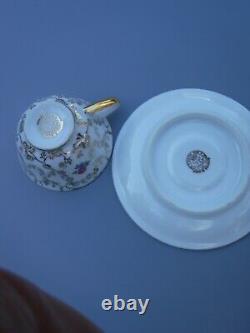 6 Edite Par Gout De Ville Limoges Heavy Gold Demitasse Cups and Saucers Sets