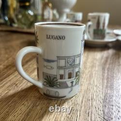 6 Langenthal Suisse Towers Espresso Demitasse Cups & Saucers Vintage Mint Cond