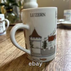 6 Langenthal Suisse Towers Espresso Demitasse Cups & Saucers Vintage Mint Cond