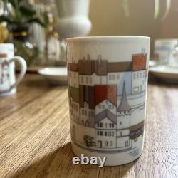 6 Langenthal Suisse Towers Espresso Demitasse Cups & Saucers Vintage Mint Cond