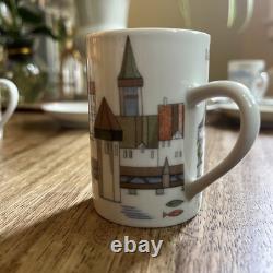 6 Langenthal Suisse Towers Espresso Demitasse Cups & Saucers Vintage Mint Cond