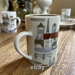 6 Langenthal Suisse Towers Espresso Demitasse Cups & Saucers Vintage Mint Cond