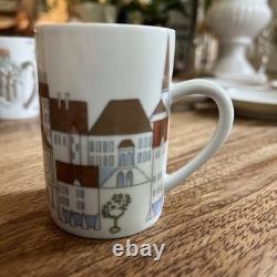 6 Langenthal Suisse Towers Espresso Demitasse Cups & Saucers Vintage Mint Cond
