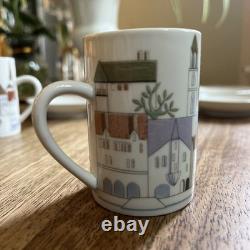 6 Langenthal Suisse Towers Espresso Demitasse Cups & Saucers Vintage Mint Cond