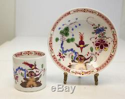 6 Meissen Kakiemon Hand Painted Porcelain Demitasse Cup and Saucers