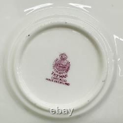 6 Minton England Porcelain Demitasse Cup & Saucers Green circa 1930