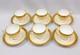 6 Minton Westminster Demitasse Gold Encrusted Espresso Cup And Saucer Sets