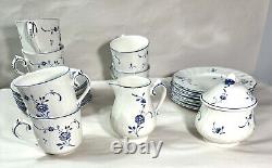 6 Nikko EDEL BLUME Demitasse Cups, Saucers, Snack Plates, Creamer and Sugar