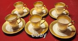 6 Pc Vintage 1930s Lenox Westchester M139 Demitasse Set Green Backstamp Hutzler 6 Pc Vintage 1930s Lenox Westchester M139 Demitasse Set Green Backstamp Hutzler