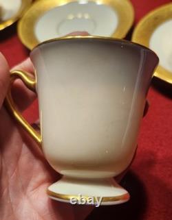 6 Pc Vintage 1930s Lenox Westchester M139 Demitasse Set Green Backstamp Hutzler 6 Pc Vintage 1930s Lenox Westchester M139 Demitasse Set Green Backstamp Hutzler