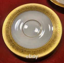 6 Pc Vintage 1930s Lenox Westchester M139 Demitasse Set Green Backstamp Hutzler 6 Pc Vintage 1930s Lenox Westchester M139 Demitasse Set Green Backstamp Hutzler