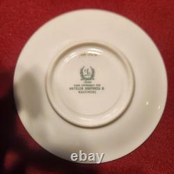 6 Pc Vintage 1930s Lenox Westchester M139 Demitasse Set Green Backstamp Hutzler 6 Pc Vintage 1930s Lenox Westchester M139 Demitasse Set Green Backstamp Hutzler