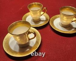 6 Pc Vintage 1930s Lenox Westchester M139 Demitasse Set Green Backstamp Hutzler 6 Pc Vintage 1930s Lenox Westchester M139 Demitasse Set Green Backstamp Hutzler