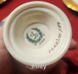 6 Pc Vintage 1930s Lenox Westchester M139 Demitasse Set Green Backstamp Hutzler 6 Pc Vintage 1930s Lenox Westchester M139 Demitasse Set Green Backstamp Hutzler