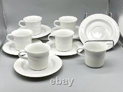 6 Rosenthal Germany Fine China Expresso Demitasse/ Tea Cups & Saucers