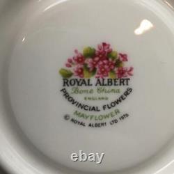 6 Royal Albert Provincial Flowers Demitasse Cup & Saucer Sets Cs347