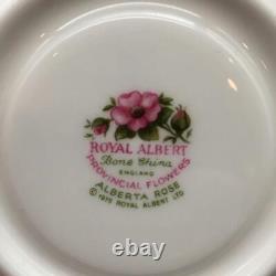 6 Royal Albert Provincial Flowers Demitasse Cup & Saucer Sets Cs347