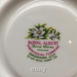 6 Royal Albert Provincial Flowers Demitasse Cup & Saucer Sets Cs347