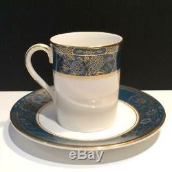 6 Royal Doulton Carlyle Demitasse Espresso Cup & Saucer Sets Ch5205
