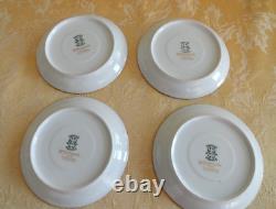 6 Sets Antique WG&Co Limoges France Cobalt With Gold Demitasse Egg Cups/Saucers