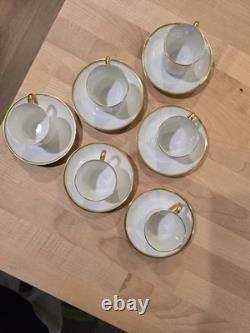 6 Sets LIMOGES Haviland Demi Tasse Cups & Saucers-France