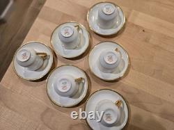 6 Sets LIMOGES Haviland Demi Tasse Cups & Saucers-France