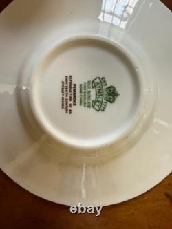 6 Sets Of Aynsley Pembroke Demitasse Cups & Saucers Flowers England Vintage